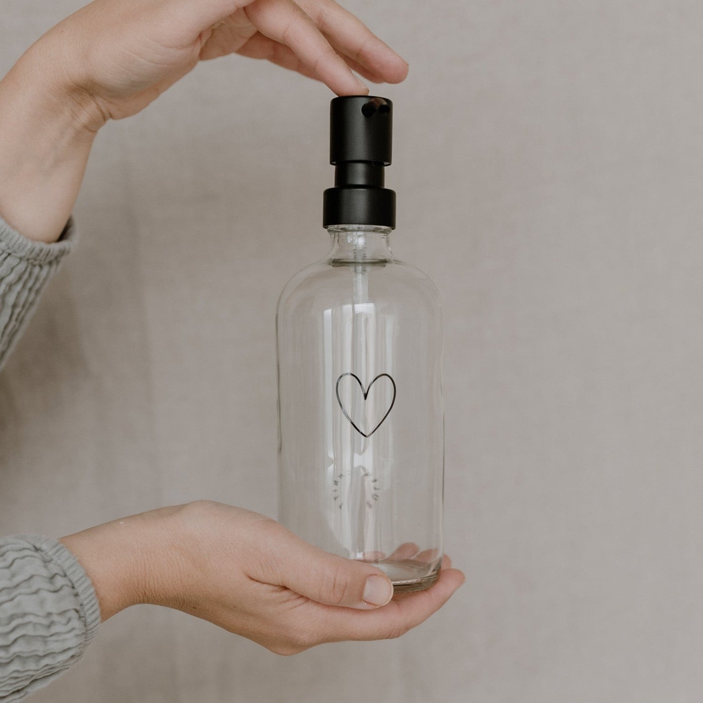 Distributeur de savon - verre transparent - Adèle & Brume