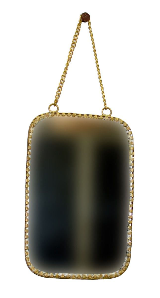 Miroir rectangulaire doré - Adèle & Brume
