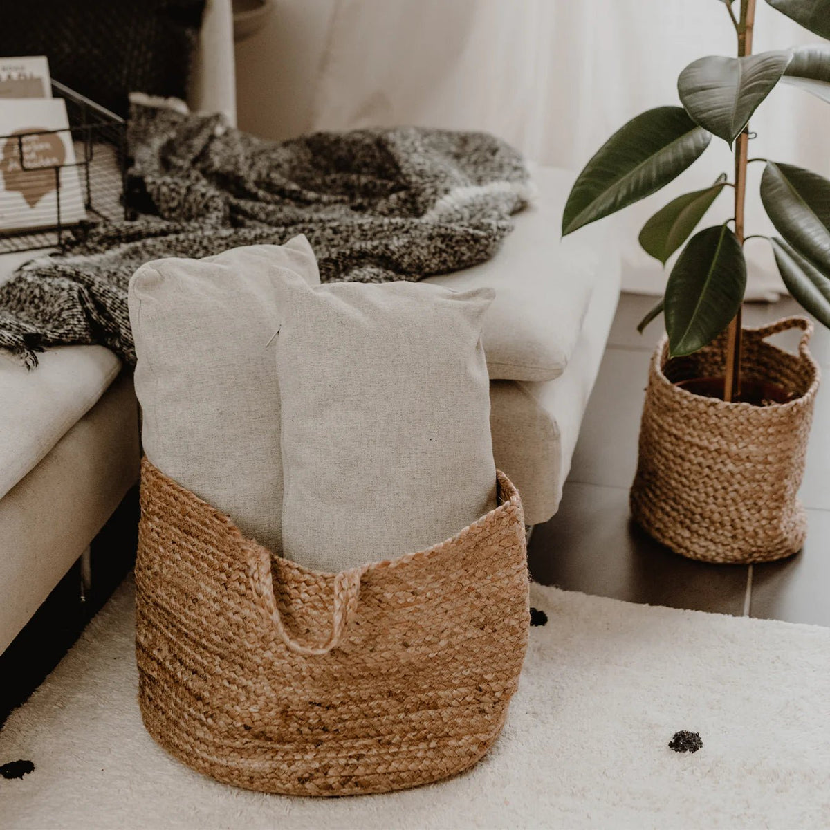 Panier de rangement en jute - Adèle & Brume