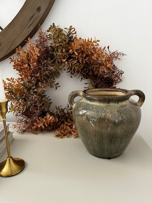 Vase à anses vert - Adèle & Brume